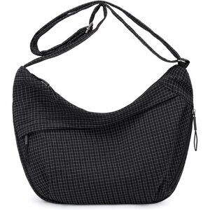 Nylon Crescent Crossbody Bag for Women Men Hobo Bag Shoulder Bag slouchy bag pur